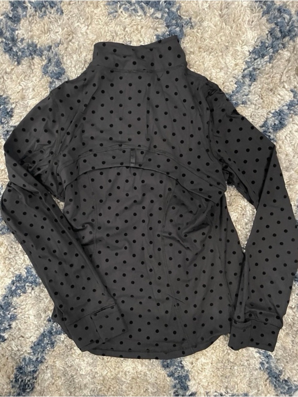 lululemon athletica Black Polka Dot Jacket & Leggings Set Size 2 - Picture 3 of 6